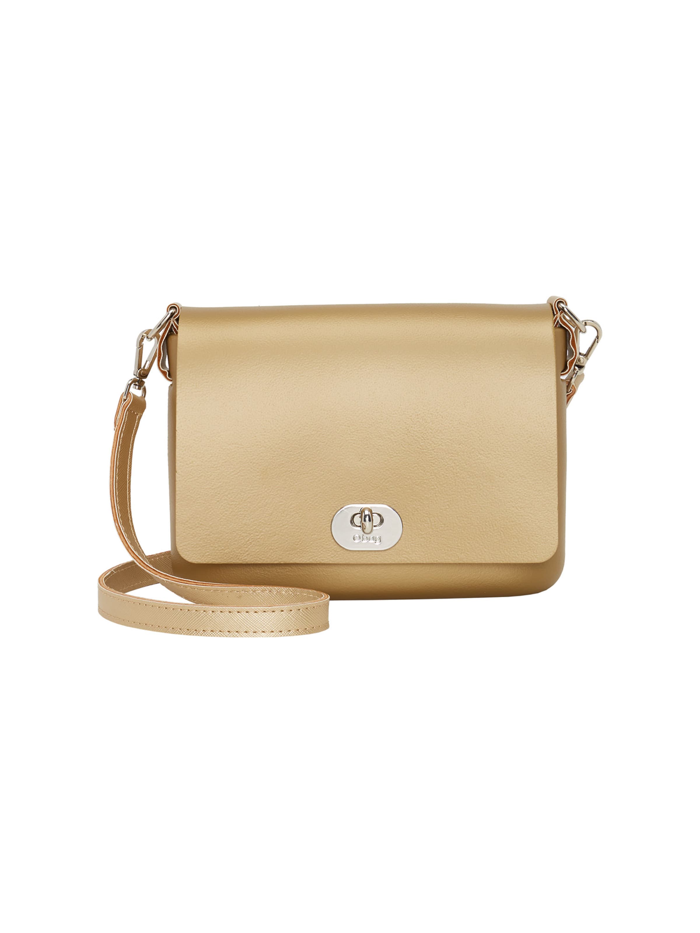 O bag Shoulder Bag in Gold: front