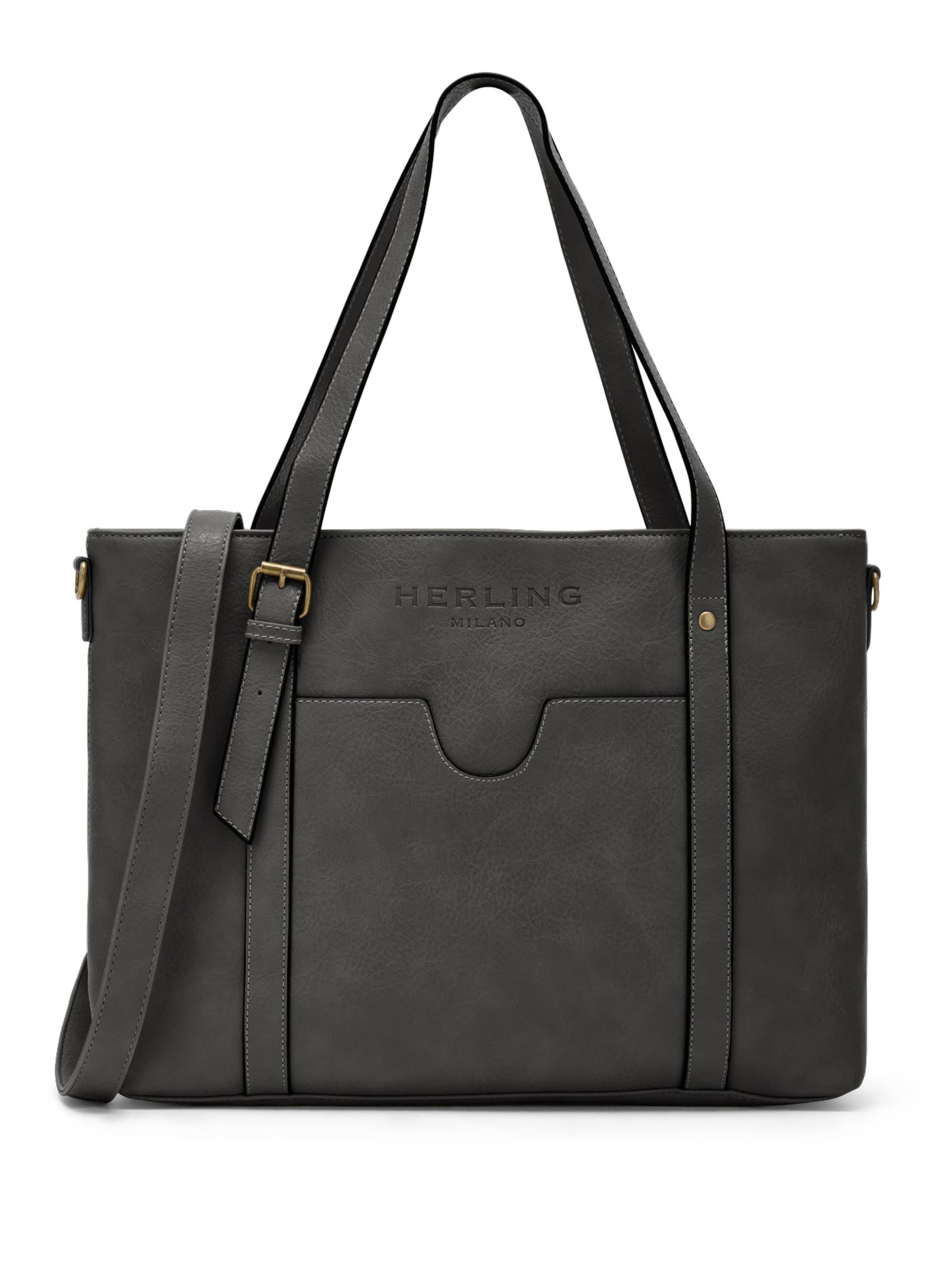 Herling Shopper 'Occam' in Grau: Vorderseite