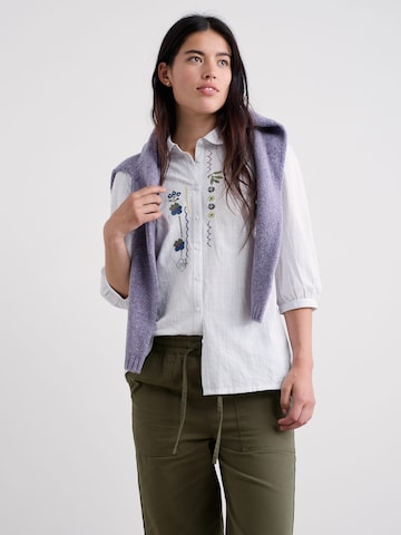 Seasalt Cornwall Blouse 'Hope Cottage' in Wit: voorkant