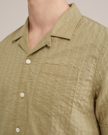 WE Fashion Comfort fit Button Up Shirt in Green