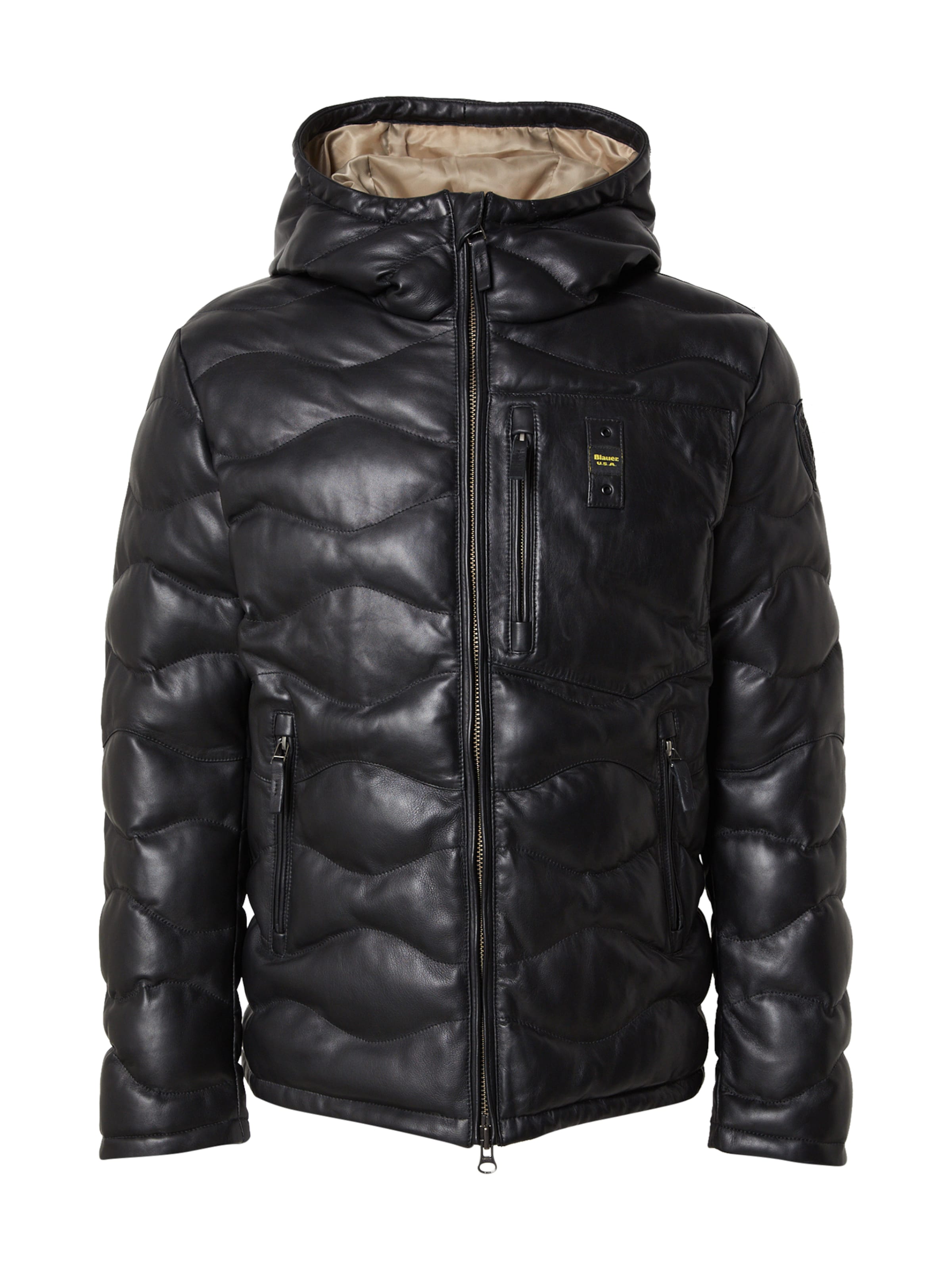 melns Blauer.USA Starpsezonu jaka &#x27;DROHAN&#x27;: no priekšpuses