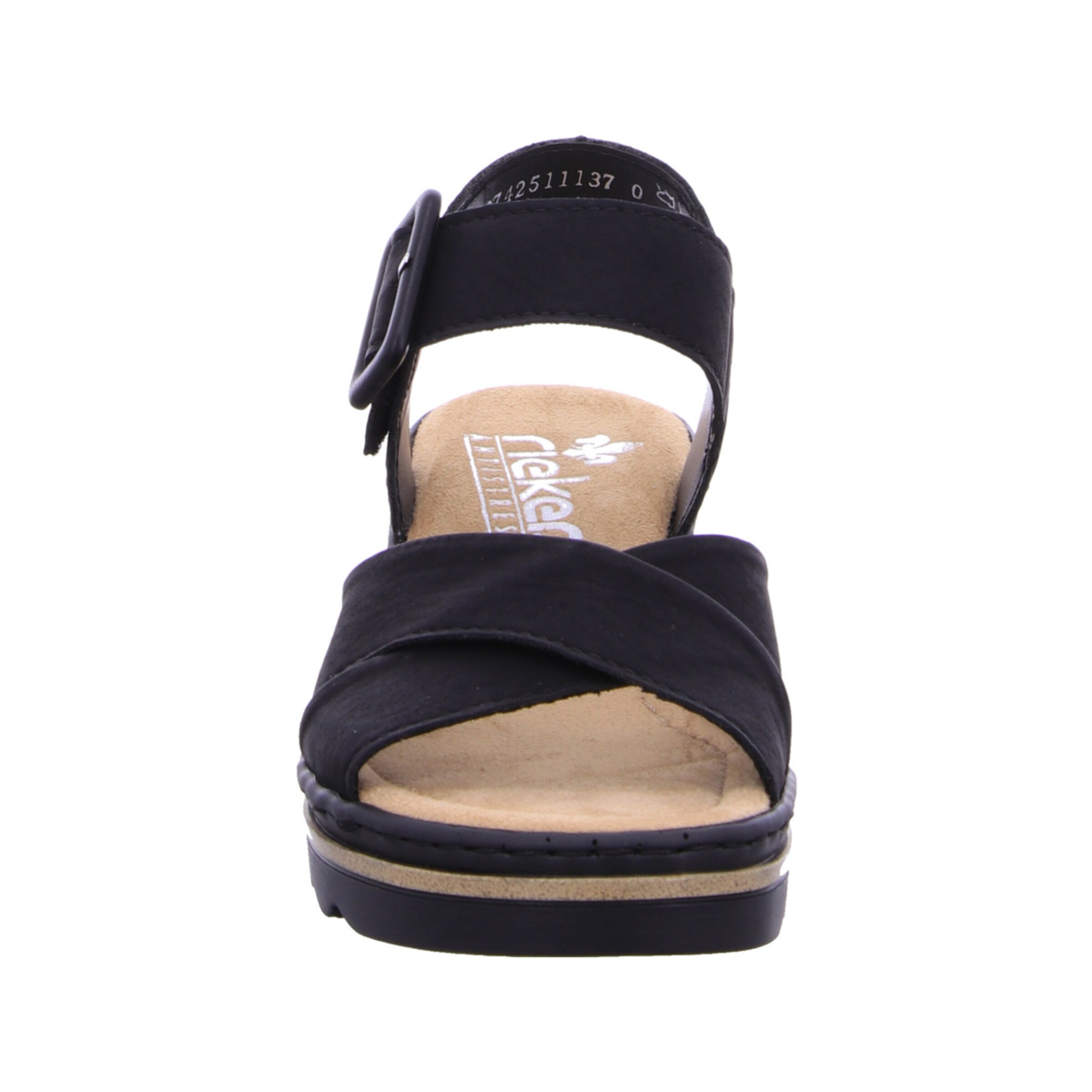 Rieker Sandaler med rem i sort