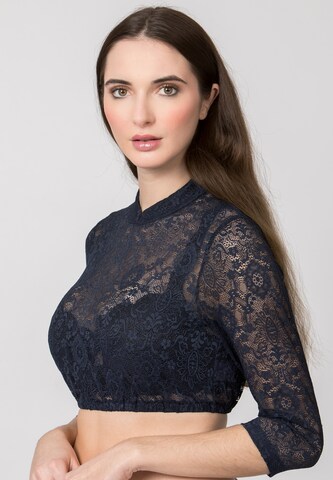 STOCKERPOINT Klederdracht blouse 'Celine' in Blauw