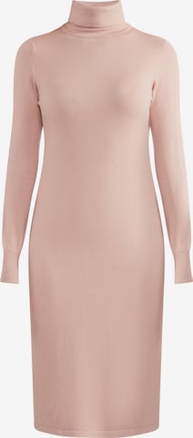 usha WHITE LABEL Πλεκτό φόρεμα σε ροζ: μπροστά