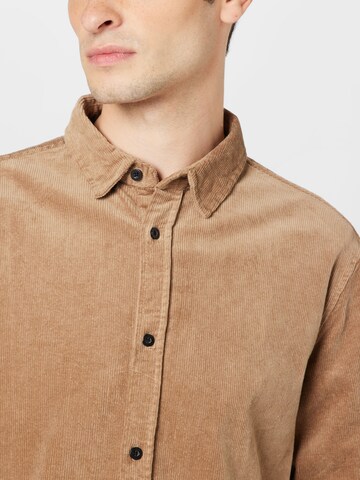 Regular fit Camicia 'LEIF' di anerkjendt in beige