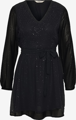 Only PetiteKoktel haljina 'ONLSTAR' - crna boja: prednji dio