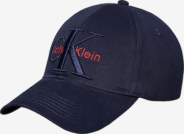 Casquette Calvin Klein en bleu : devant