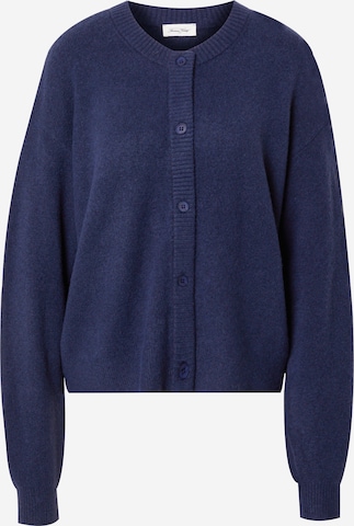 AMERICAN VINTAGE Gebreid vest 'Damsville' in Blauw: voorkant