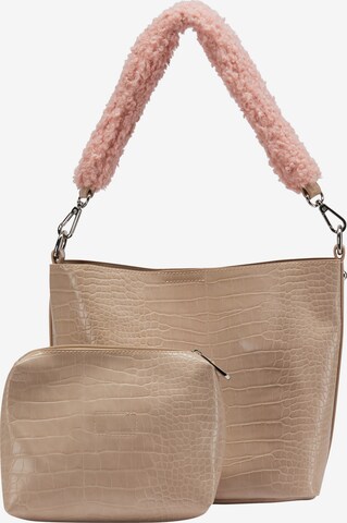 MYMO Schultertasche in Beige