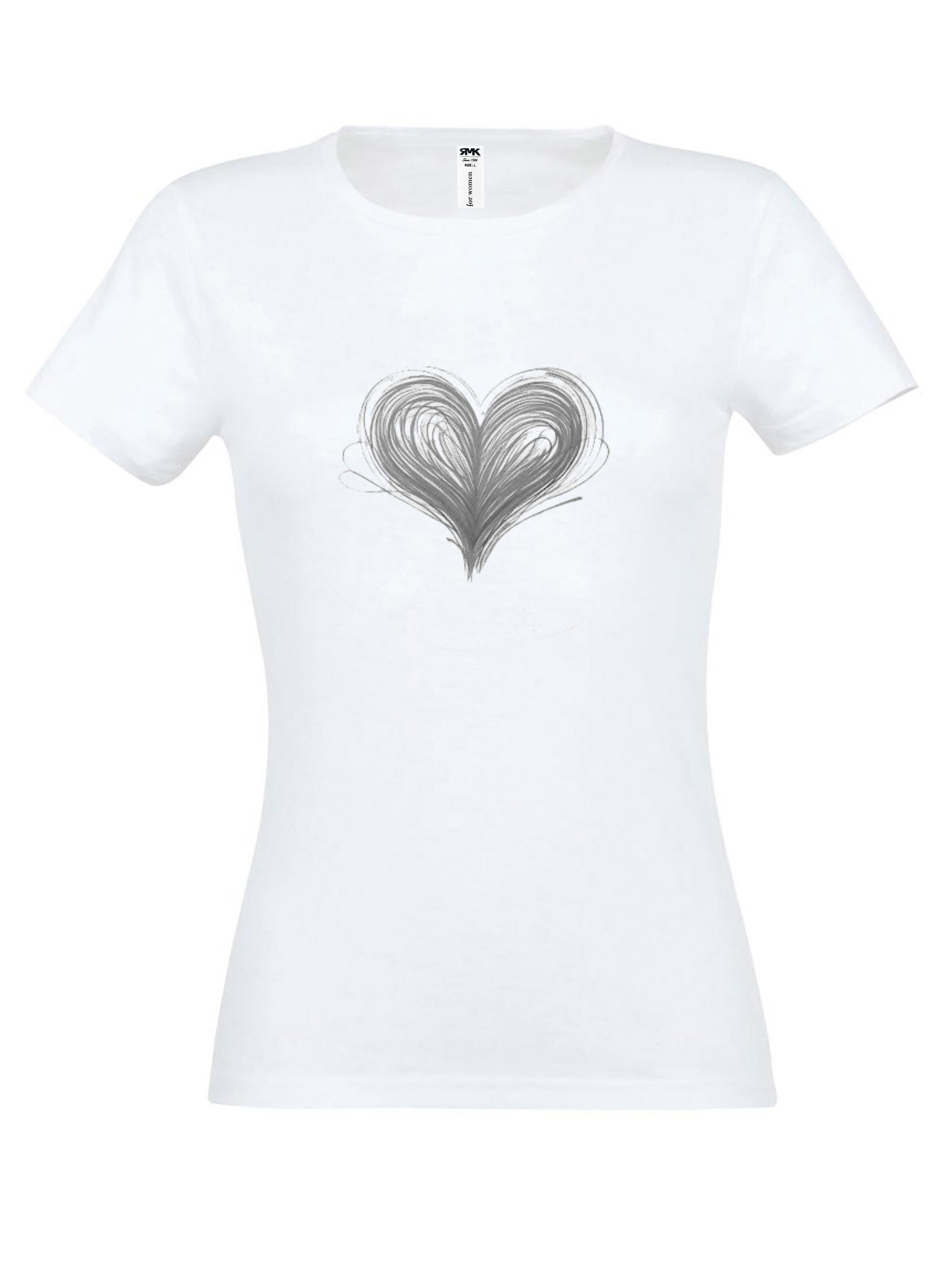 RMK Shirt '“ Basic Rundhals Herz  ”' in Off white, Item view