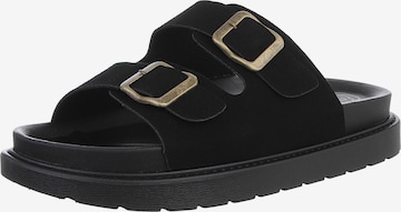 Ital-Design Mules in Black: front