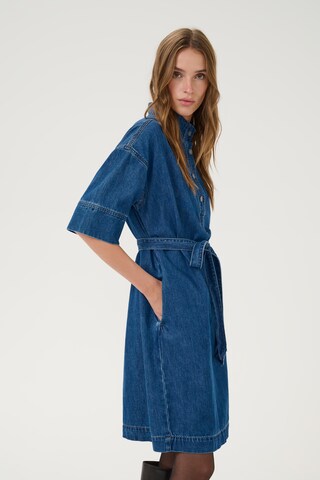 My Essential Wardrobe - Vestido camisero 'Hilma' en azul