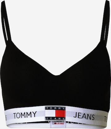 Tommy Jeans Bustier Melltartó - fekete: elől