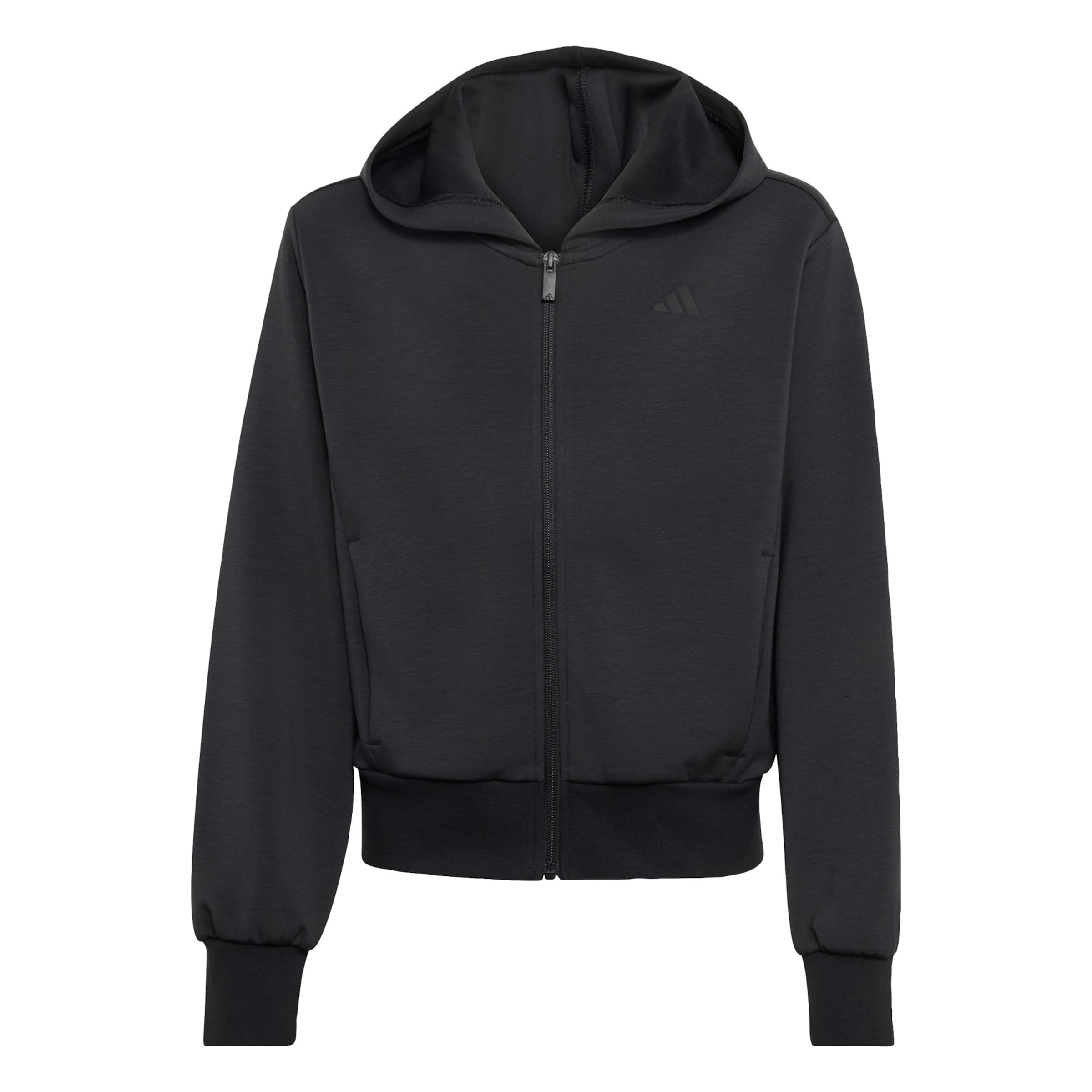 Veste de survêtement ADIDAS SPORTSWEAR en noir : devant
