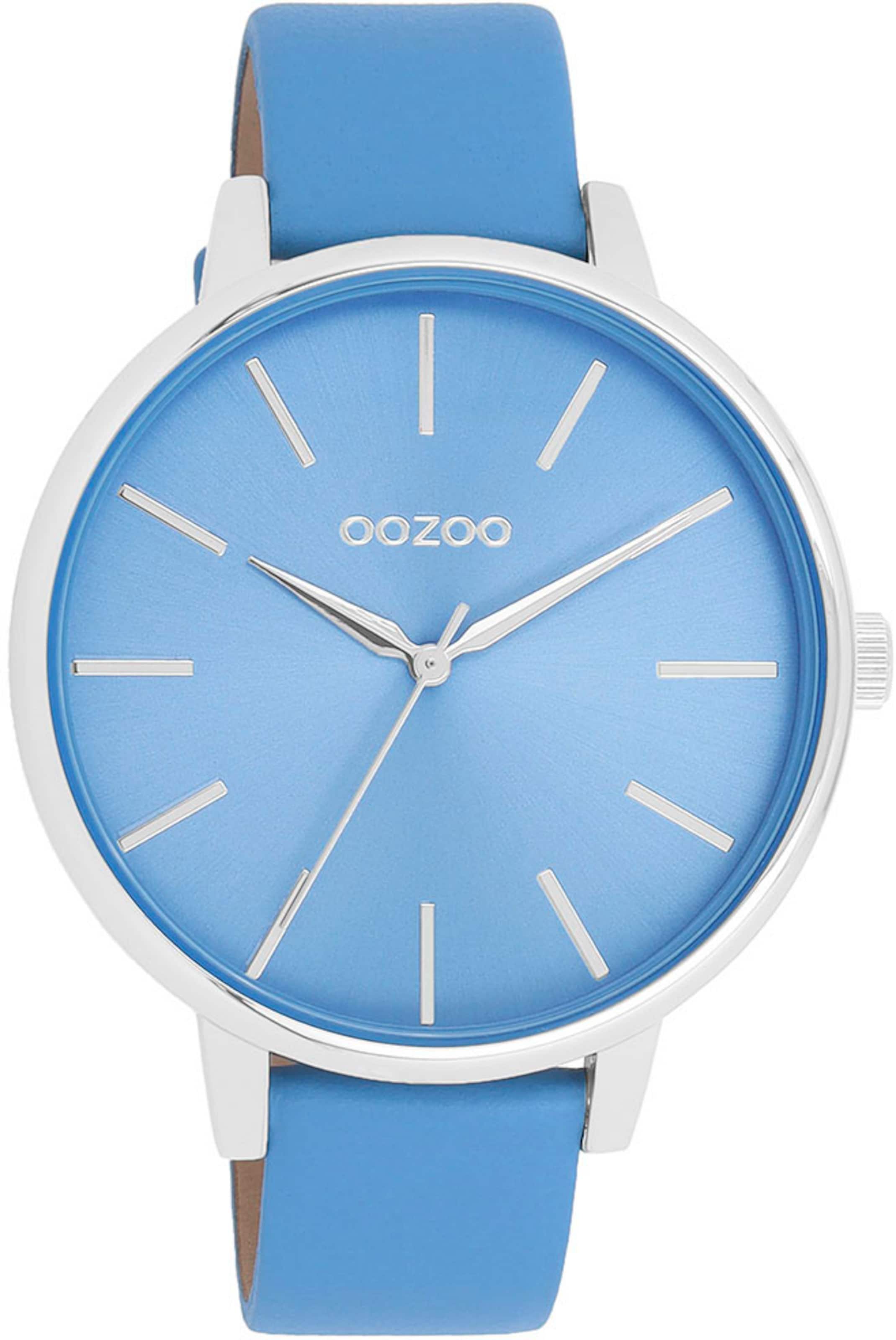 OOZOO Analog Watch in Blue: front