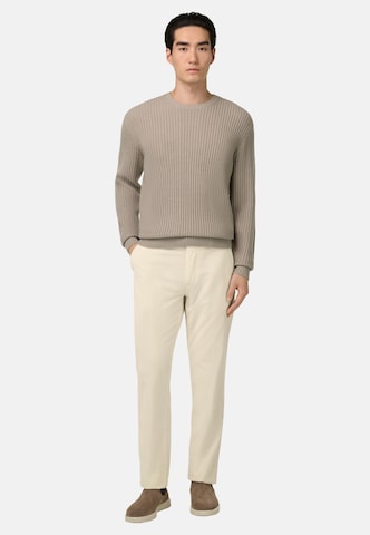Boggi Milano Обычный Плиссированные брюки в Бежевый