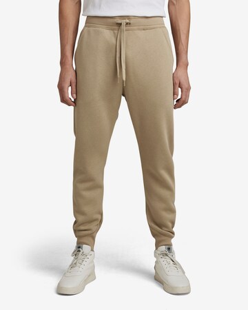 Effilé Pantalon 'Type C' G-Star RAW en beige : devant