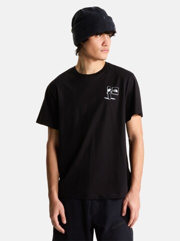 Maglietta di THE NORTH FACE in nero: frontale