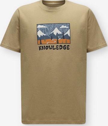 KnowledgeCotton Apparel Футболка в Коричневый: спереди