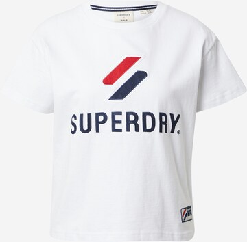 Superdry T-Shirt 'Classic' in Weiß: predná strana