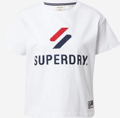 Superdry T-Krekls tumši zils / sarkans / balts, Preces skats