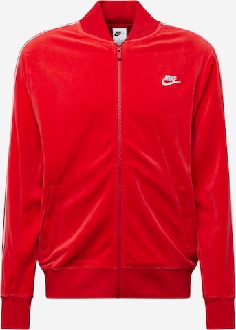 Nike Sportswear Sweatjacka i röd: framsida