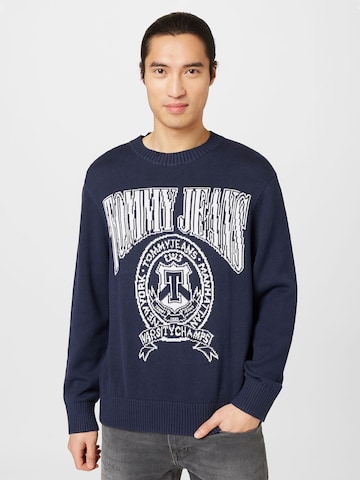 Pullover di Tommy Jeans in blu: frontale