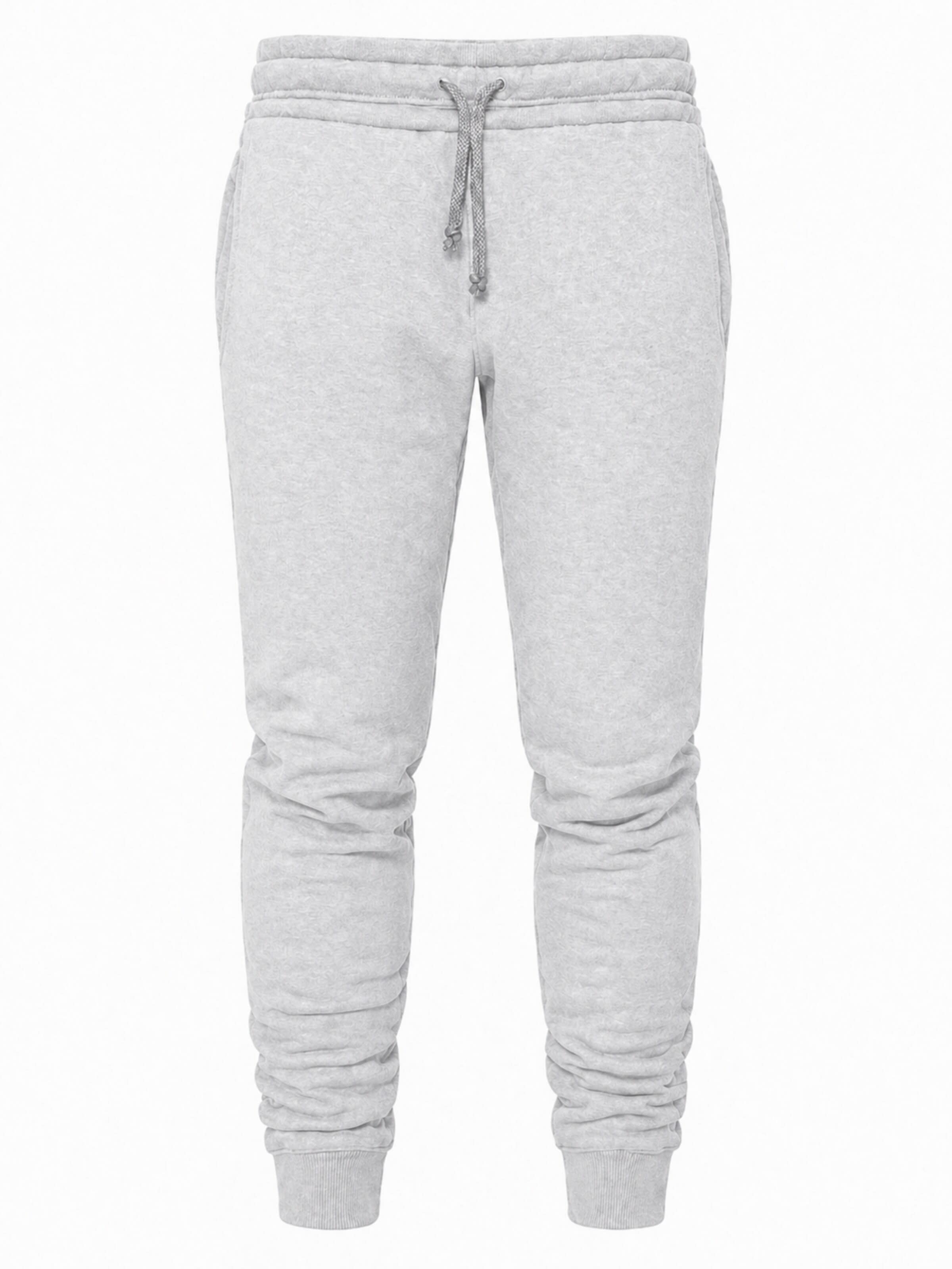 L.Gonline Regular Workout Pants 'Jogginghose' in Silver: front