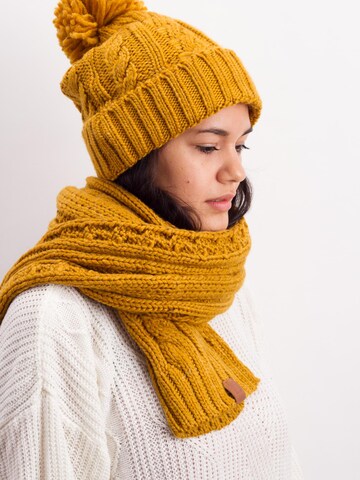 Manufaktur13 Beanie 'Rough Knit' in Yellow