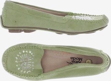 ALBA MODA Flats & Loafers in 37 in Green: front