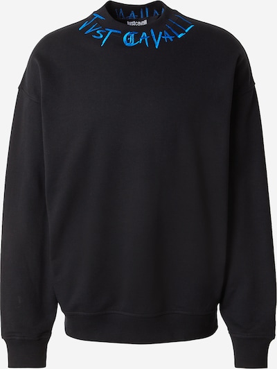 Just Cavalli Sweatshirt em azul claro / preto, Vista do artigo