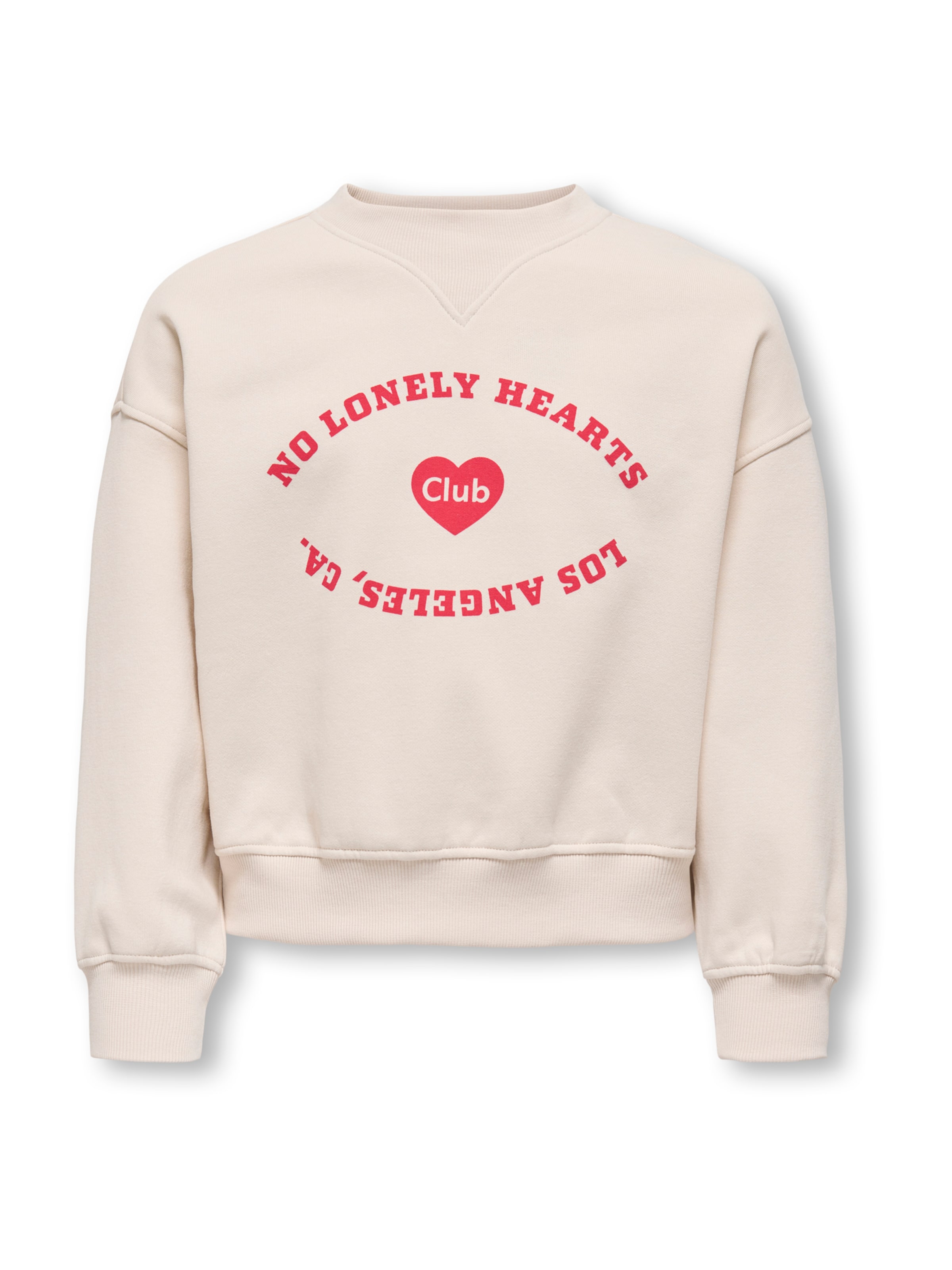 ONLY GIRLS Mikina 'KOGBETINA' – béžová: přední strana