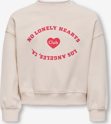 Sweat-shirt 'KOGBETINA' ONLY GIRLS en beige : devant