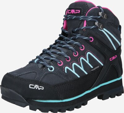 CMP Boots 'MOON' en turquoise / gris foncé / rose / noir, Vue avec produit