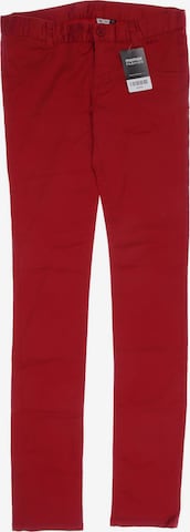 RVCA Pants in XS in Red: front