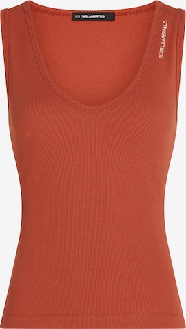 Karl Lagerfeld Toppi värissä oranssi: etupuoli