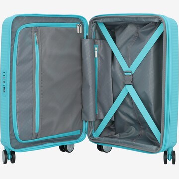 American Tourister Trolley in Blau