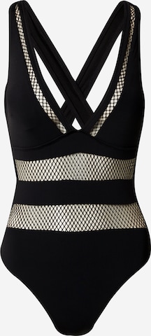 VERO MODA Bralette Swimsuit 'ELAINE' in Black: front