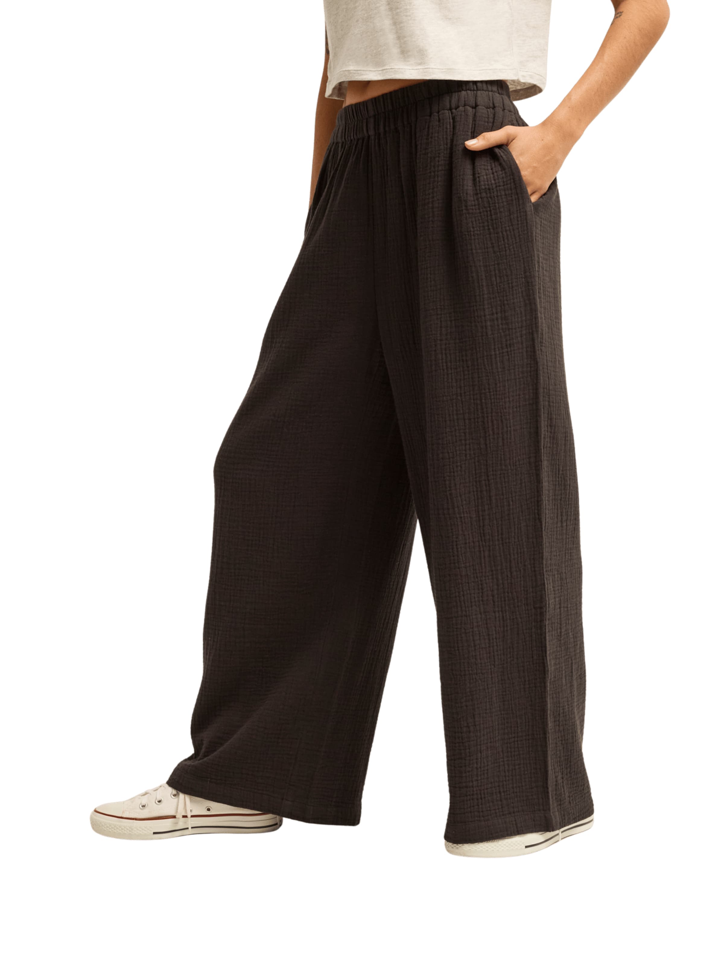 BILLABONG Wide leg Pants in Brown