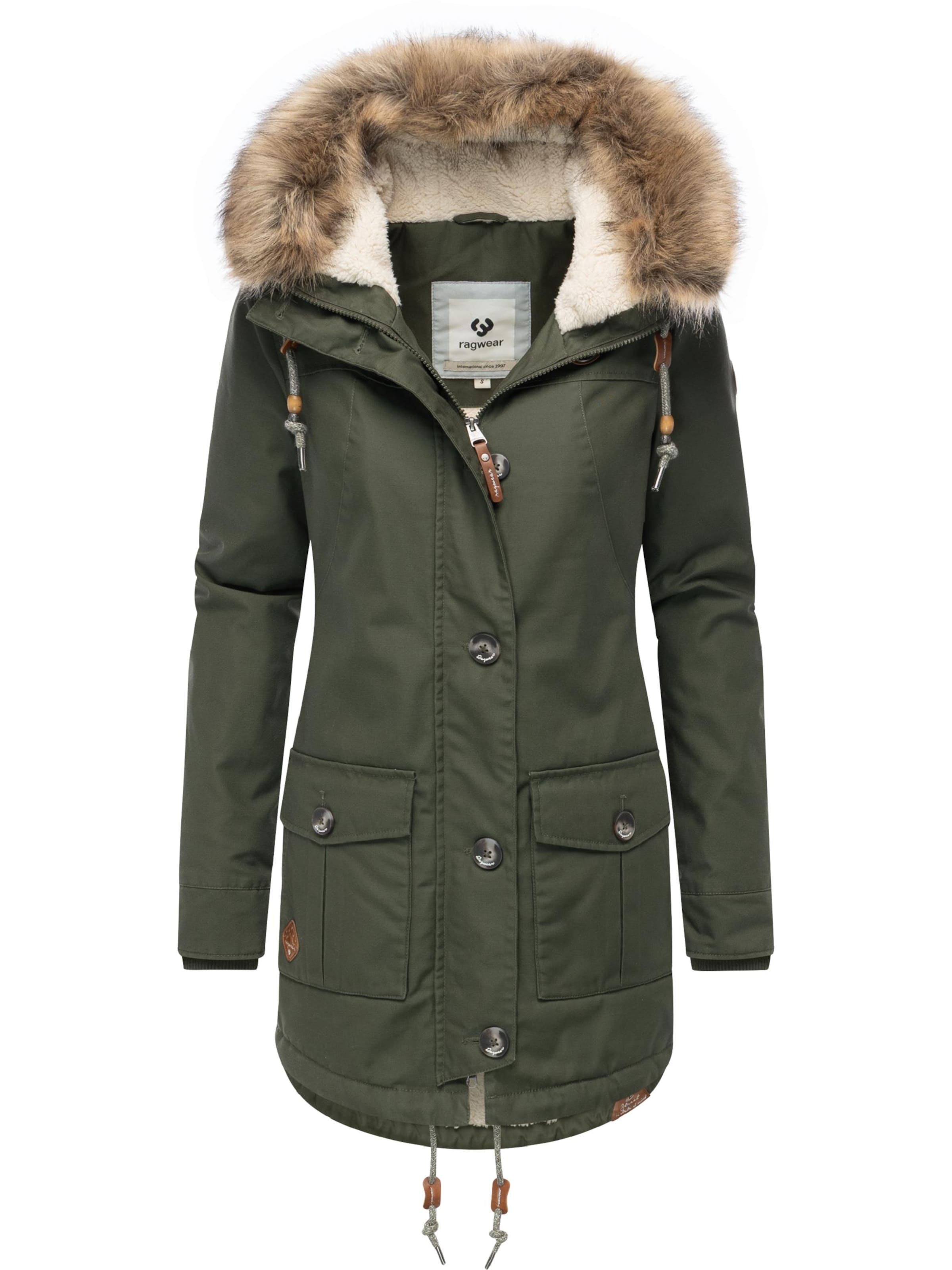 Ragwear Χειμερινό μπουφάν 'Jane' σε πράσινο: μπροστά