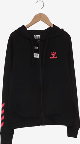 Hummel Sweatshirt & Zip-Up Hoodie in XS in Black: front