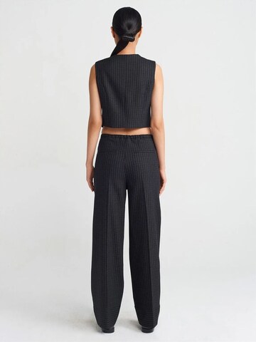 Wide Leg Pantalon Dilvin en noir