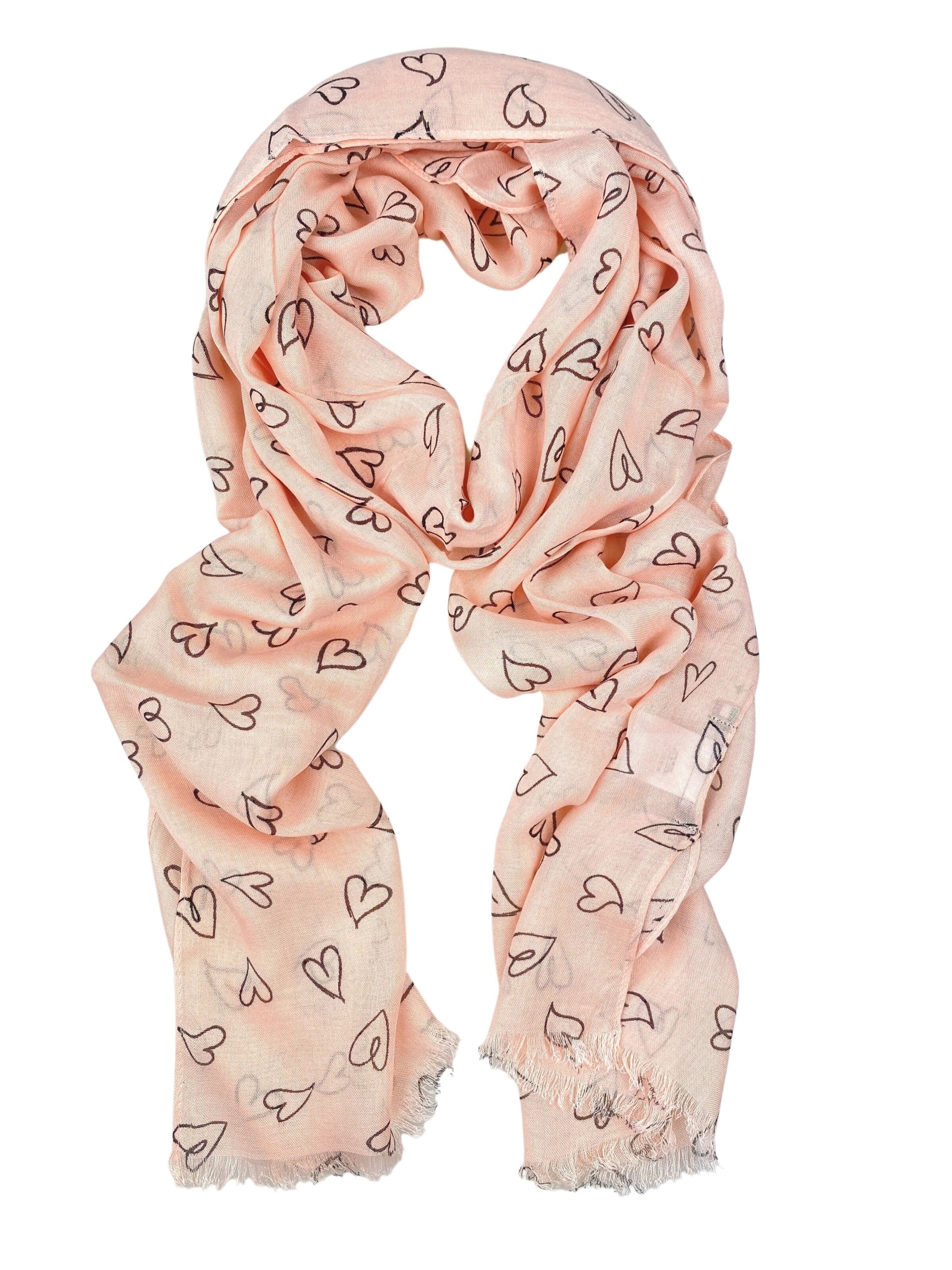 COLLEZIONE ALESSANDRO Scarf 'Babsi' in Orange: front