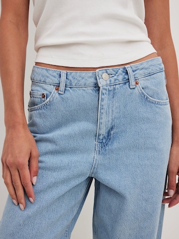 NA-KD Wide Leg Jeans in Blau