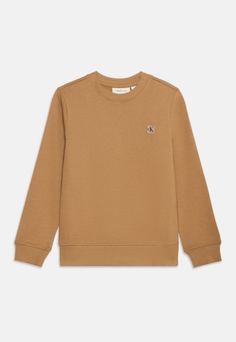 Calvin Klein Jeans - Sudadera en marrón: frente