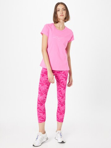 Skinny Pantalon de sport MIZUNO en rose