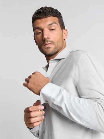 No Excess Slim fit Button Up Shirt in Grey