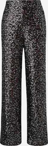 s.Oliver BLACK LABEL Wide leg Broek in Zwart: voorkant