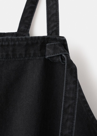 MANGO Loose fit Jean Overalls 'Petomum' in Black