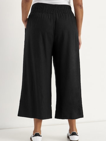 Cellbes of Sweden Loosefit Culotte aus Leinen- und Viskosemischung in Schwarz